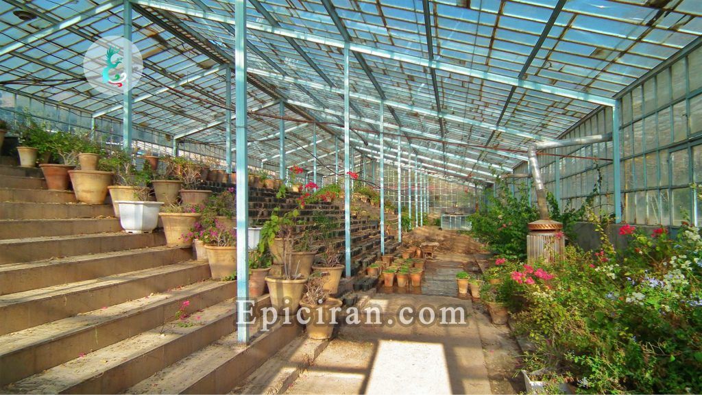 big greenhouse in eram garden in shiraz