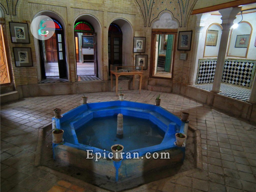 small howz(pond) in Forough Al-Mulk house in shiraz