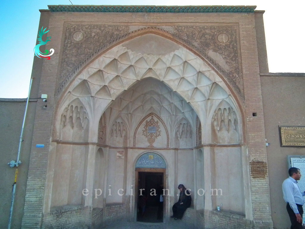 the main entrance door of borujerdi house in kashan