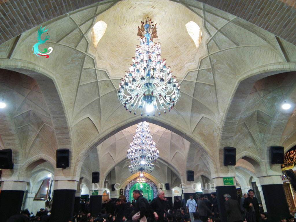 inside the aliqapu mosque while people mourning