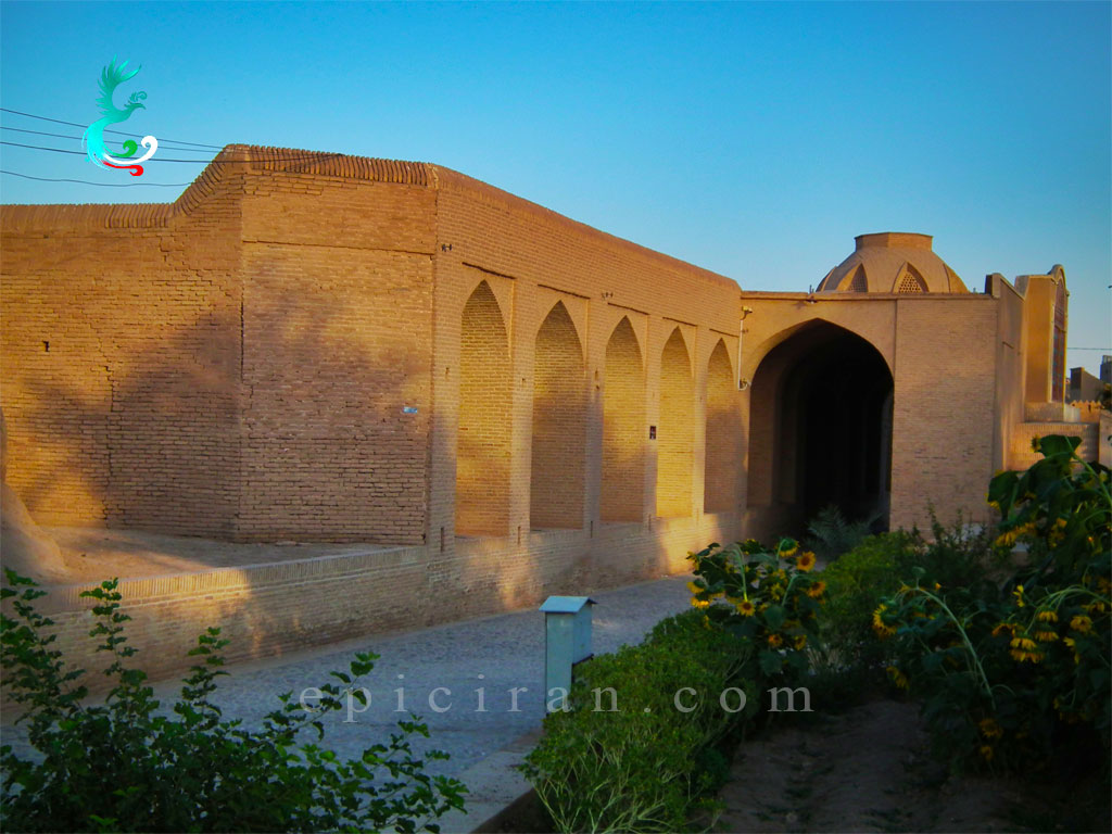 inside view of Meybod Caravanserai in iran