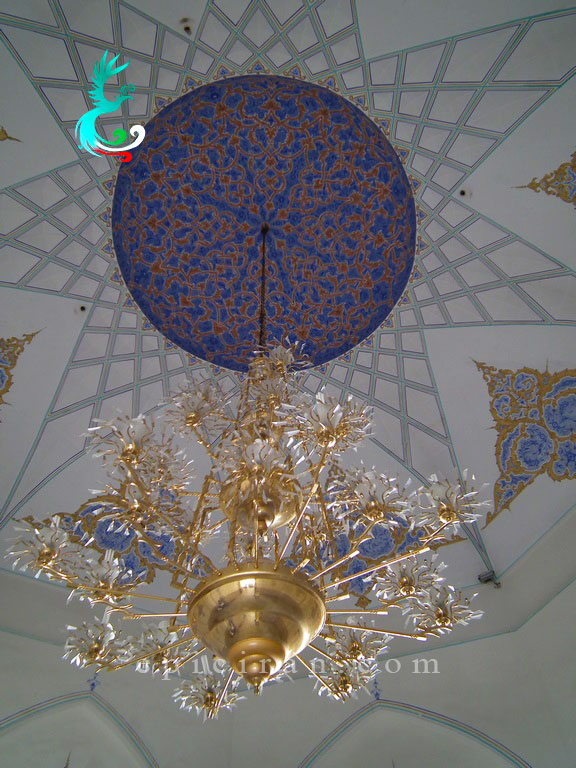 inside decoration of dome in tomb of pir palandouz in mashhad