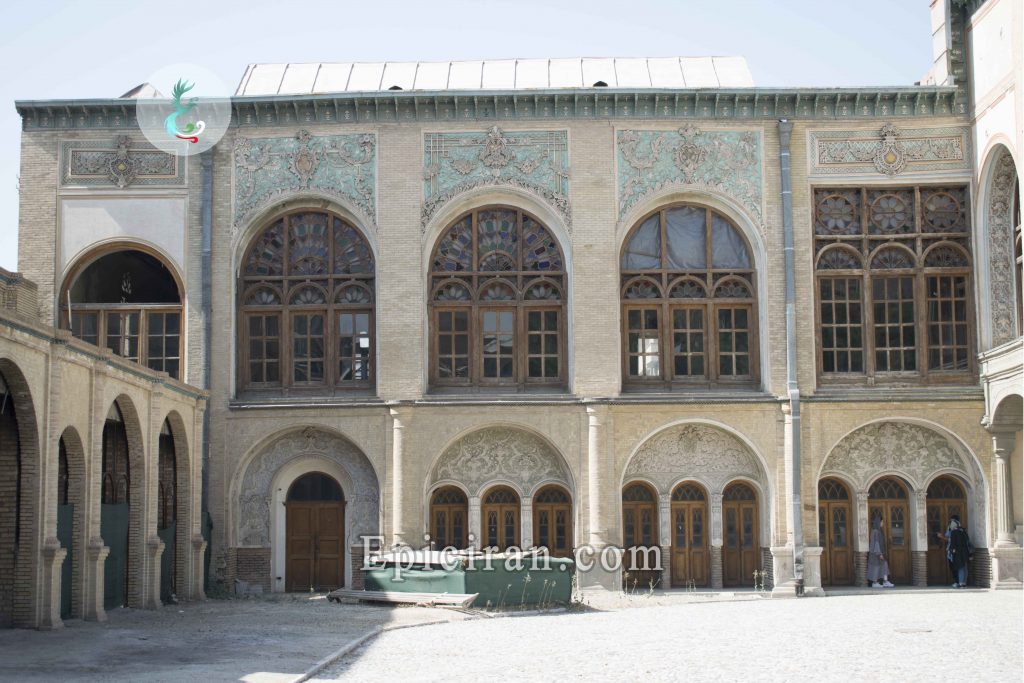 windows and doors of central mansion of masoudieh palace