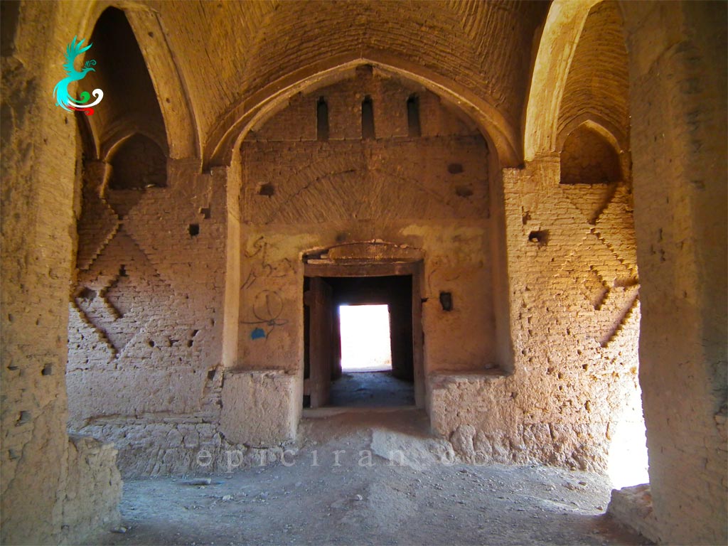 inside of mehrpadin castle in mehriz