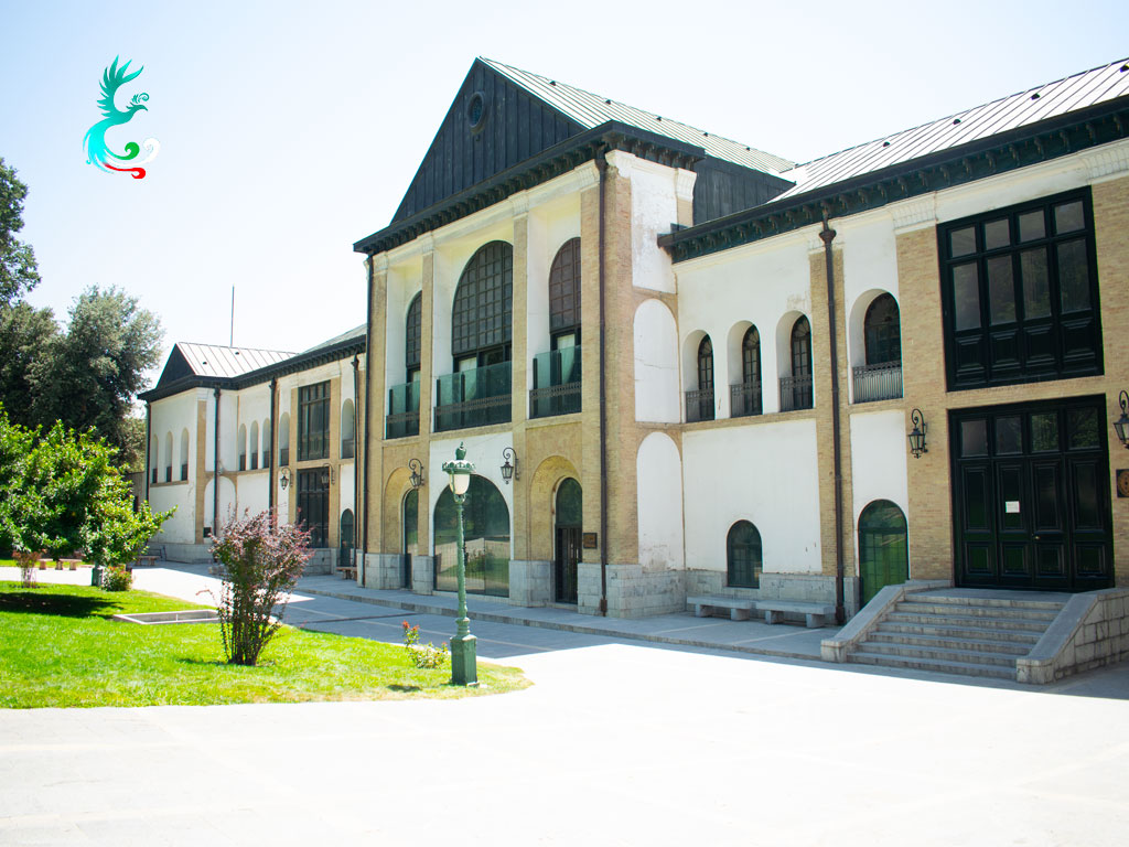 outside view of Sahebqaraniyeh Palace in niavaran palace complex in tehran