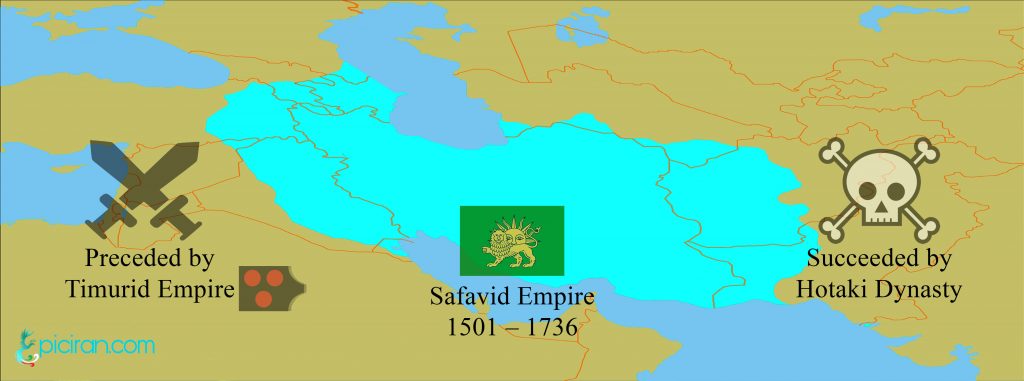 Safavid Empire The Period Of Conversion Of Iranians To Shiites Epiciran   Safavid Empire Map 1024x381 