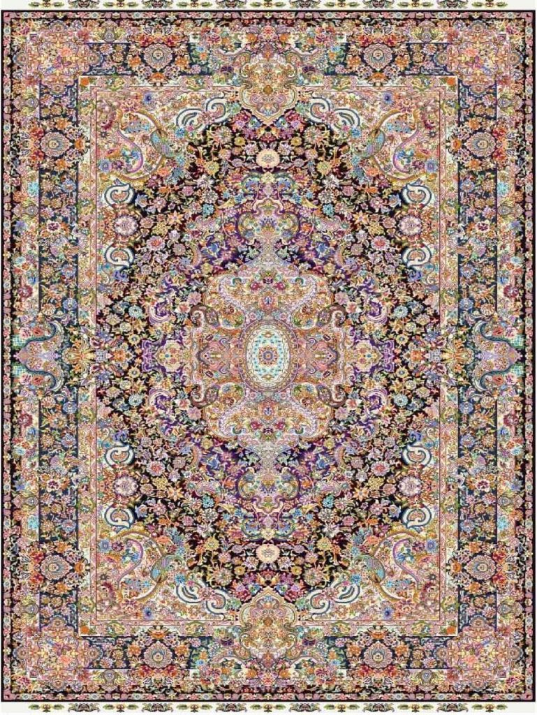 shah abbasi design of persian rug
