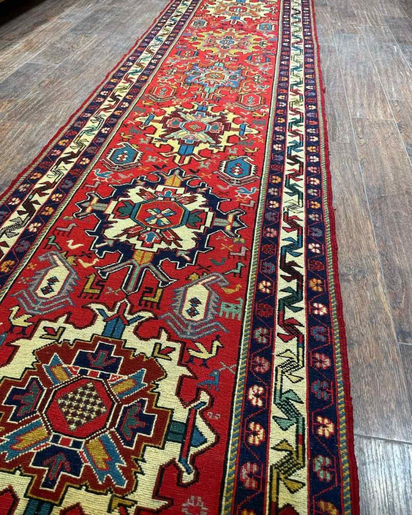 long patterned red persian runner rug