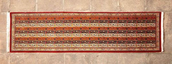 repeated patterned persian runner rug