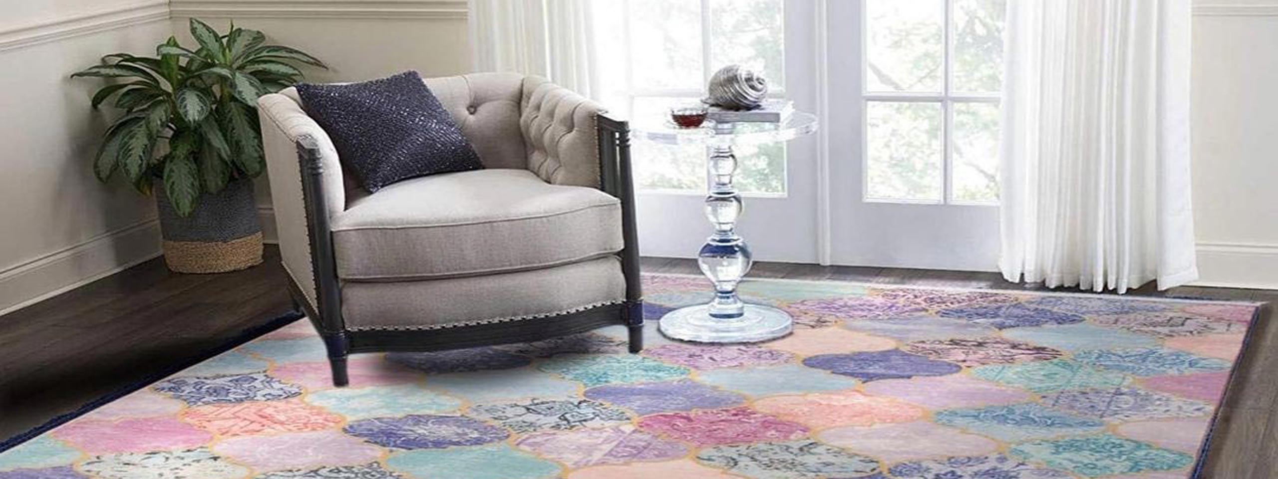 Pink Persian rug: How to set a pink Persian rug with furniture