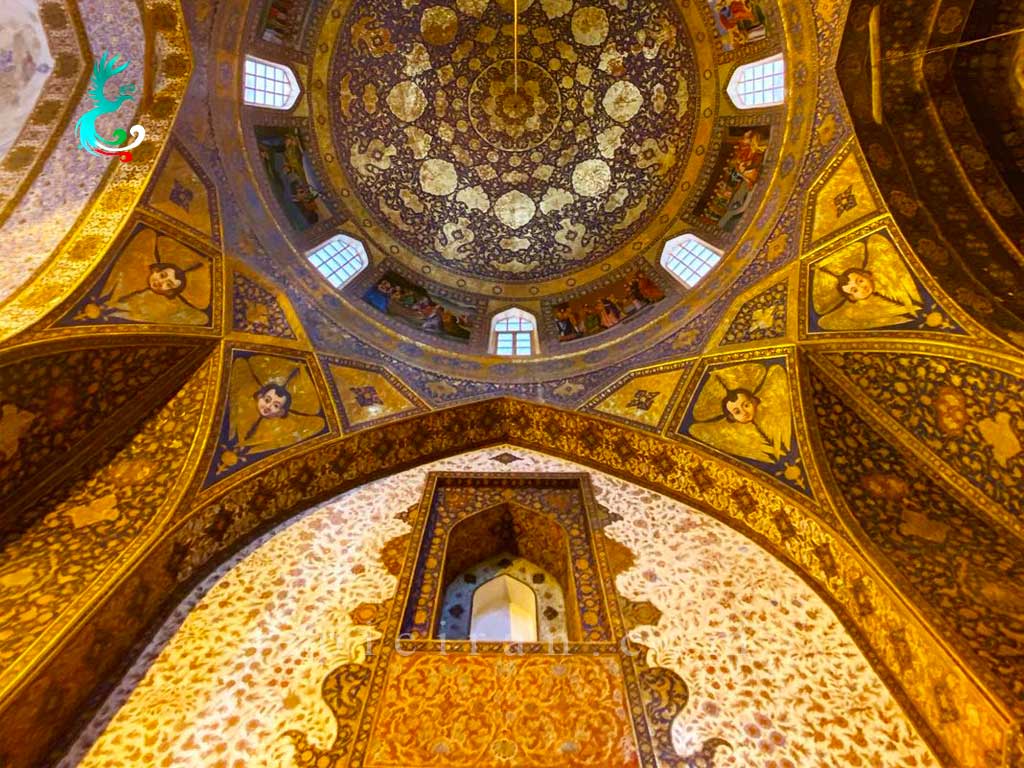 inside decoration of bedkhem church in iran