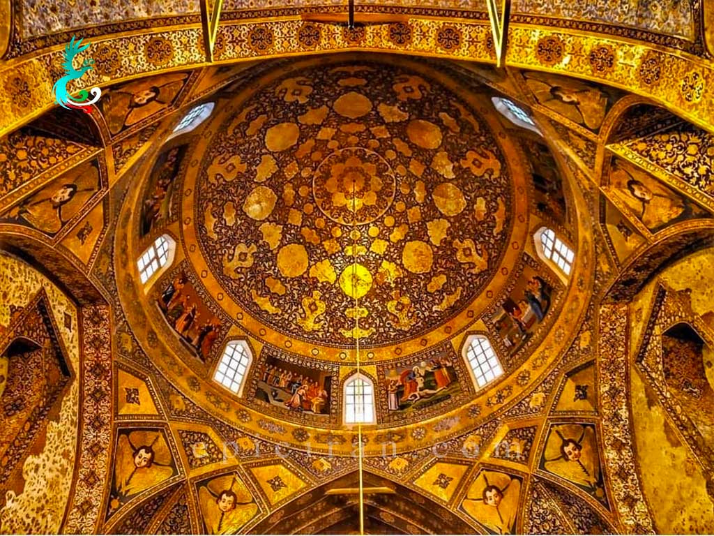 inside decoration of Bethlehem Church in isfahan