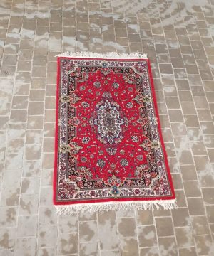 2×1.3 Red Persian Arak Rug
